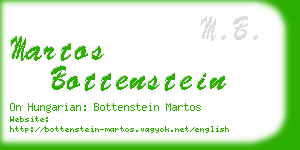martos bottenstein business card